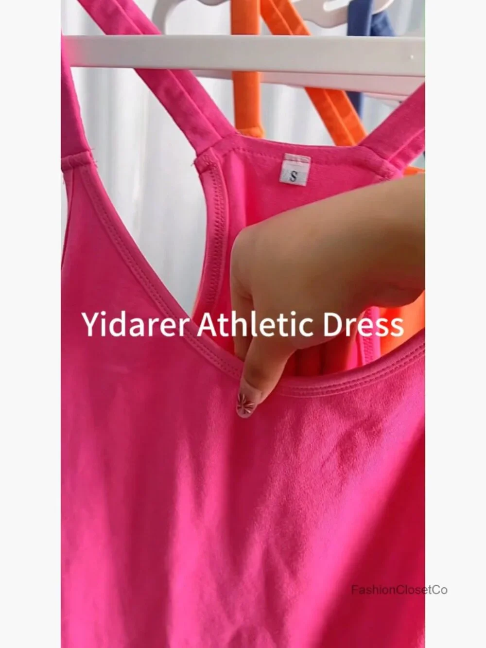Sleeveless Athletic Mini Dress with Built-in Shorts Pockets - Picture 7 of 7